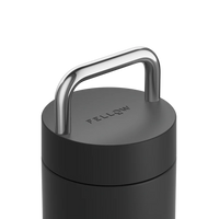 Elegant insulated tumbler with ceramic coating, thin sippable lip, and premium metal handle. Holds 20 ounces and is easy to carry.