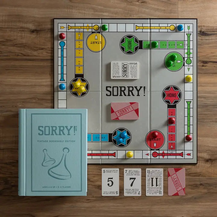 Sorry Board Game Vintage Bookshelf Edition