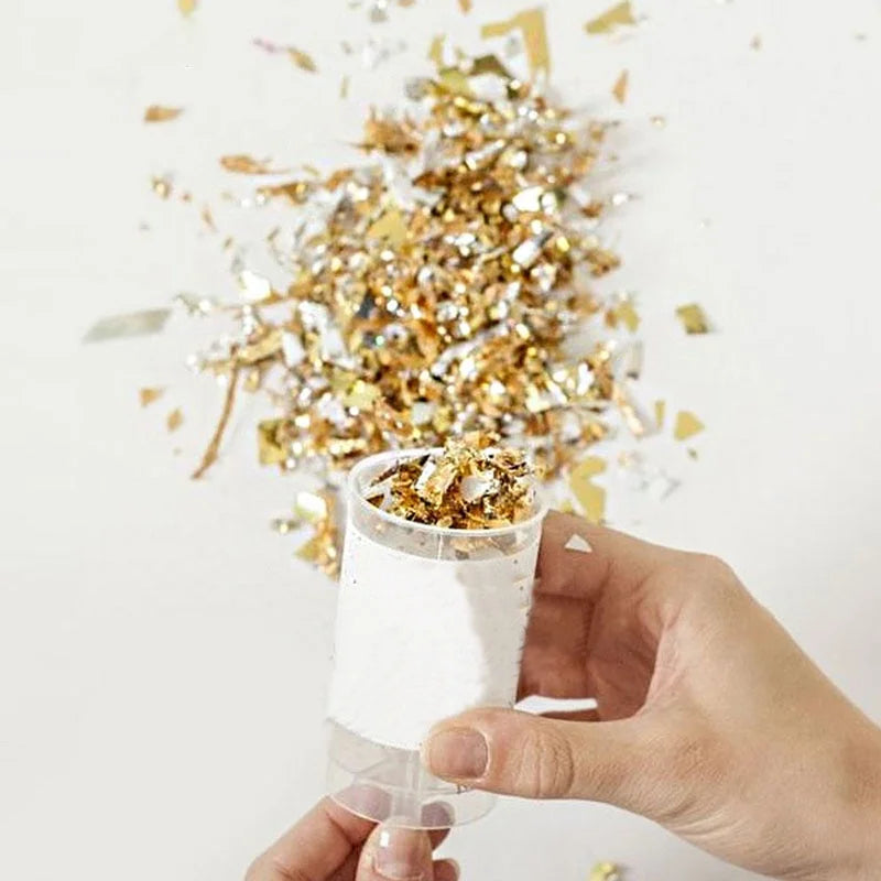 Push-Up Confetti Popper (Gold)