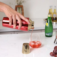 Red & Gold Cocktail Shaker