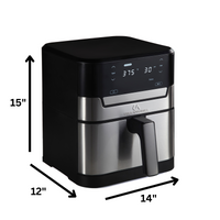 Air fryer XL Premium Ceramic Coated PTFE PFOA Free - 7QT SS