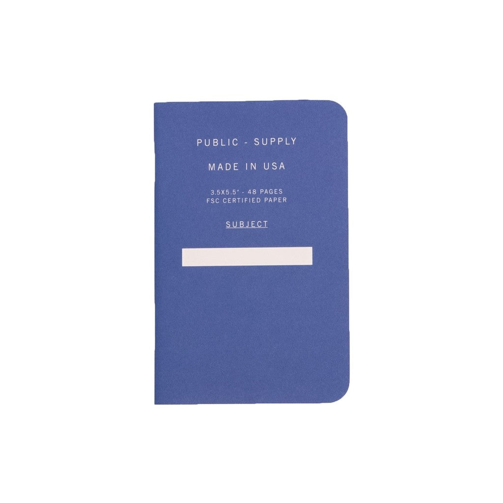 Public Supply Notebook in Blue
