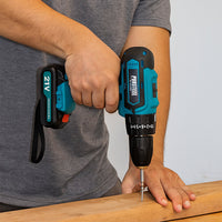 21V Cordless Power Tool Bundle – 24-Piece Drill Set & 6-Inch Mini Chainsaw