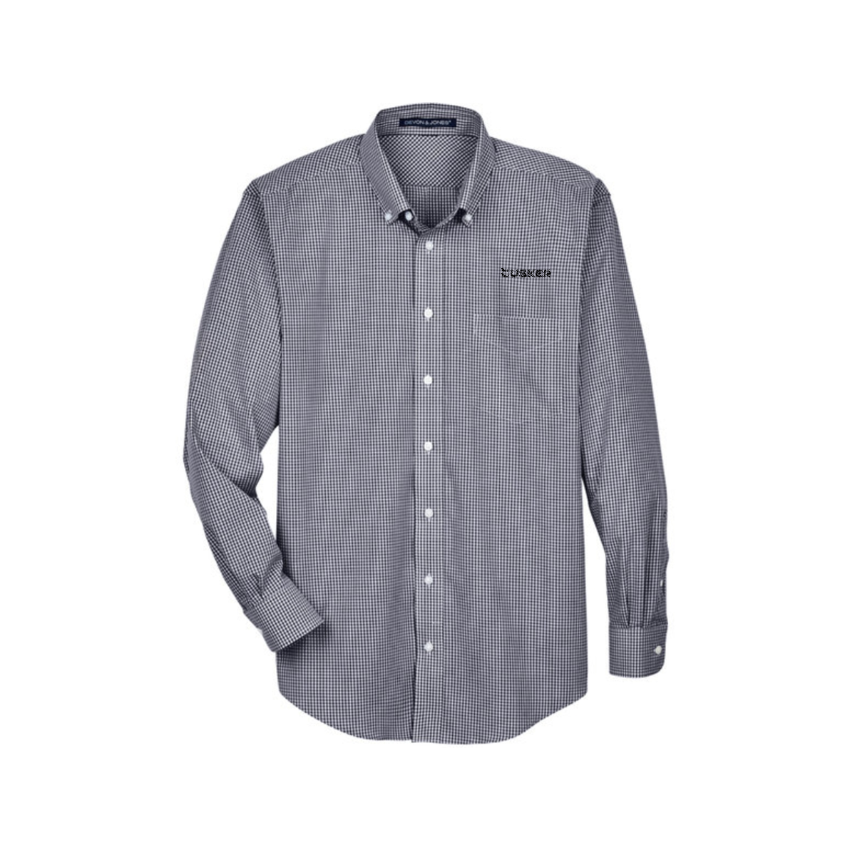 Devon & Jones Men's Crown Collection Gingham Check Woven Shirt