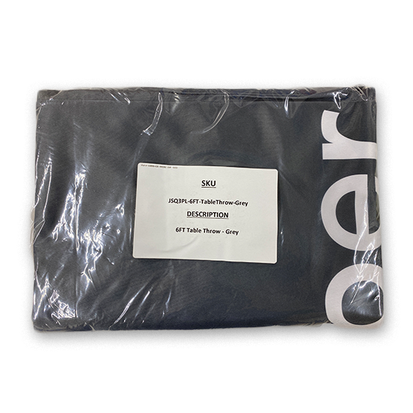 6ft Table Throw - Gray