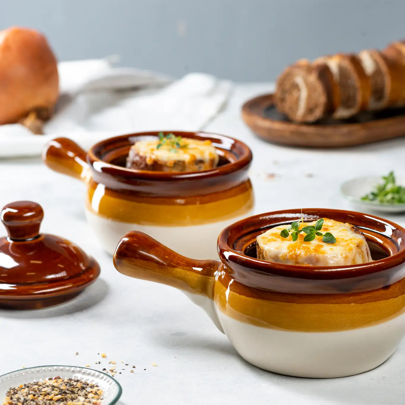 Set of 4 French Onion Soup Crocks