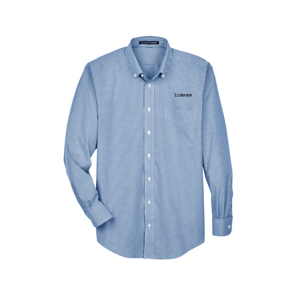 Devon & Jones Men's Crown Collection Gingham Check Woven Shirt