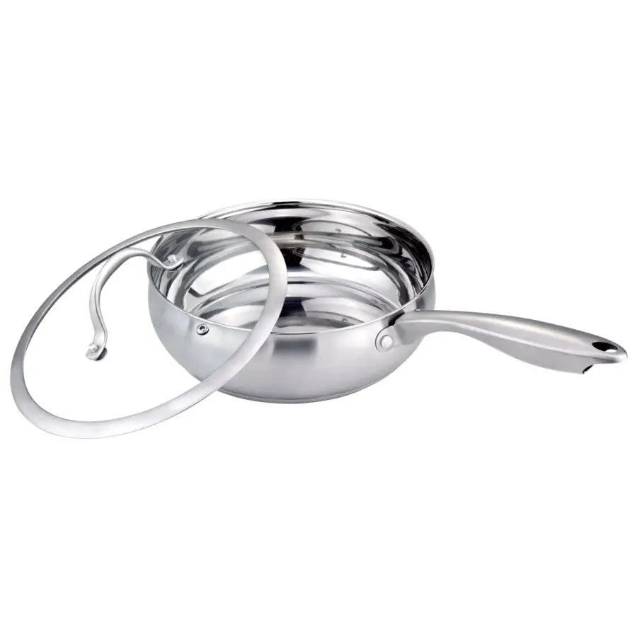 9.5-Inch Stainless Steel Pan with Lid