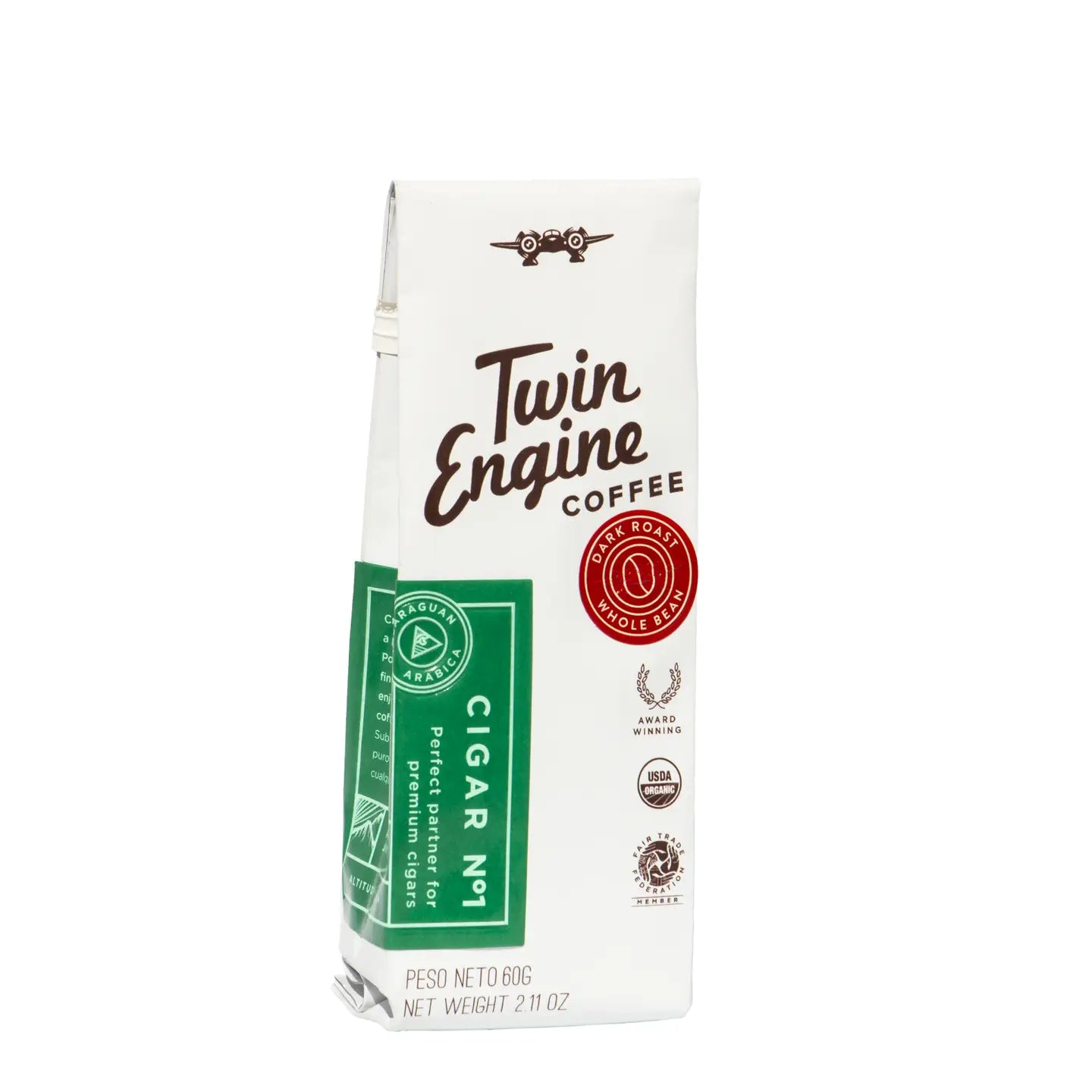 Elevate gifting with the Cigar No. 1 Coffee Traveler—a rich, sophisticated blend inspired by the elegance of a fine cigar. This 2 oz size brews one pot (8 cups) of smooth, aromatic coffee, perfect for moments of reflection and relaxation. A luxurious gift for the discerning coffee connoisseur.