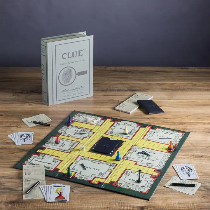 Clue Game Vintage Bookshelf Edition