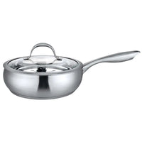 9.5-Inch Stainless Steel Pan with Lid