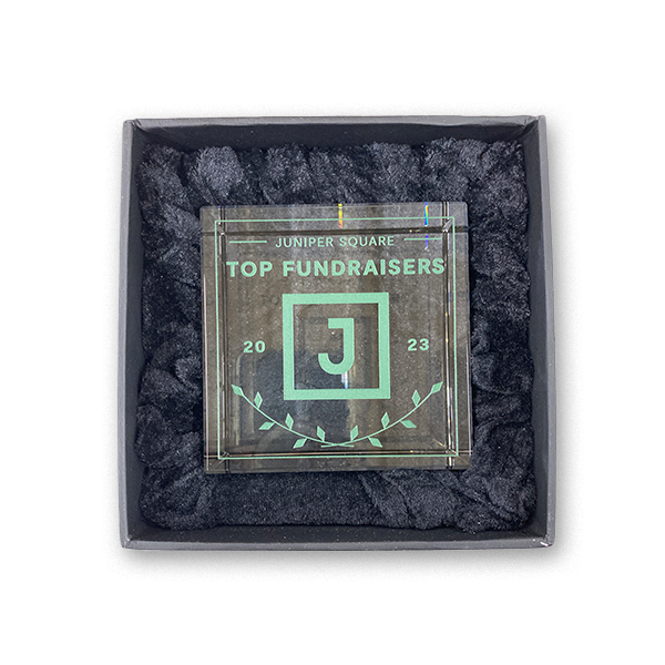 Top Fundraisers Glass Award