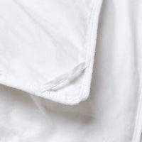 300 thread count cotton sateen comforter with premium down alternative polyester fill, breathable and durable for year-round use. Luxurious, soft, and hypoallergenic for a restful night's sleep.