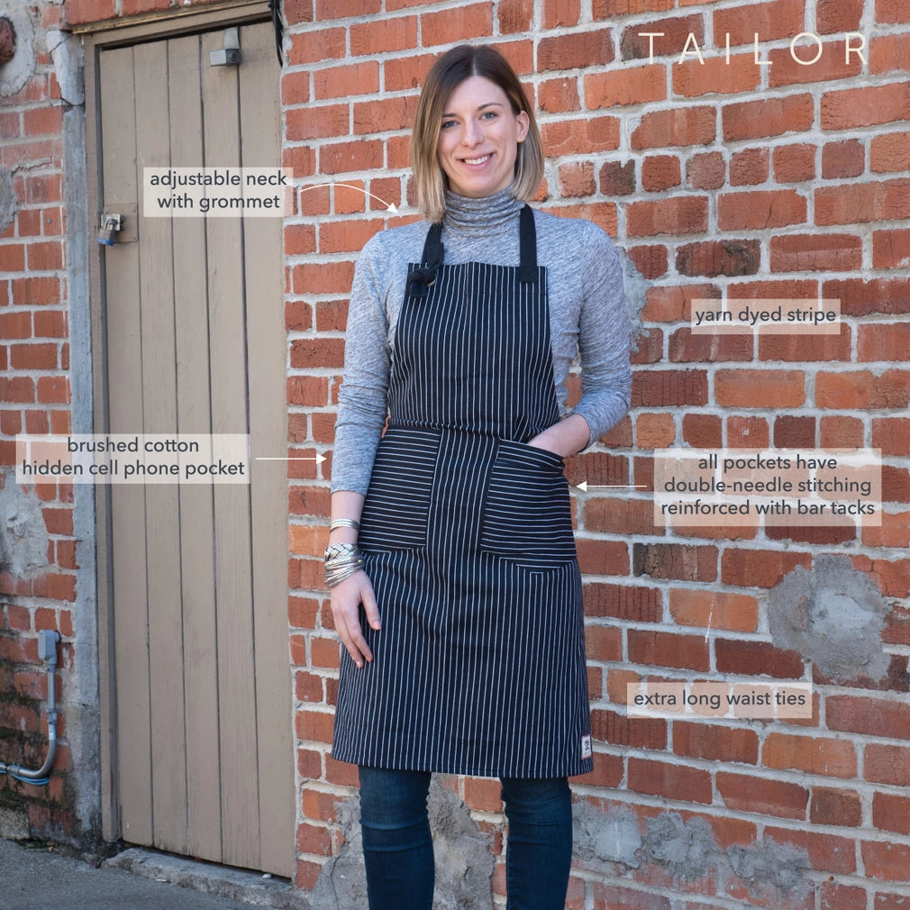 Striped Kitchen Apron