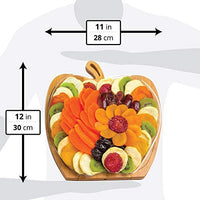 Dried Fruit Gift Basket in Convertible Wooden Tray – Healthy & Elegant Fruit Gift