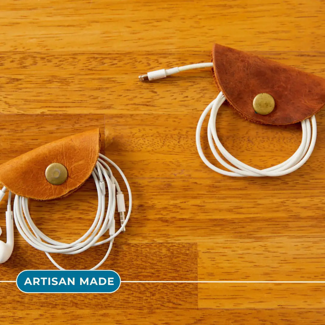 Leather Cord Holder