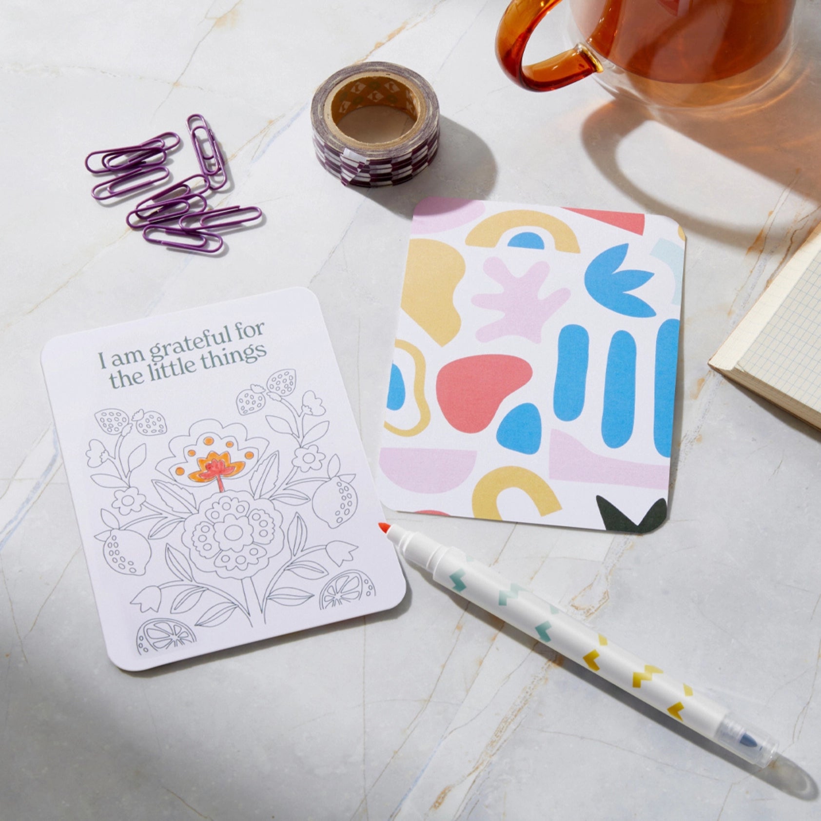 Color Your Own Affirmation Cards