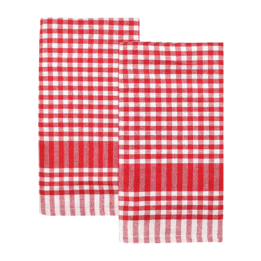 Red & White Tea Towels