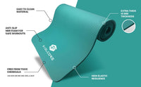 72" Extra Long, Thick Exercise Mat with Carrying Strap