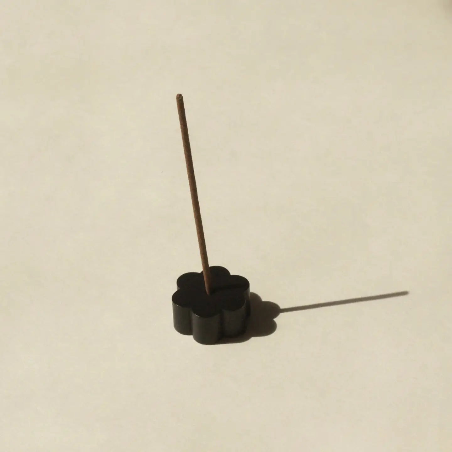 Flower Black Brass Incense Holder