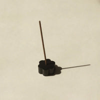 Flower Black Brass Incense Holder