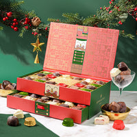 Christmas Chocolate Gift – Gourmet Belgium Truffle Gift Box with Over 30 Assorted Holiday Chocolates