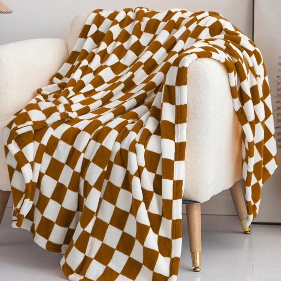 Checkered Throw Blanket