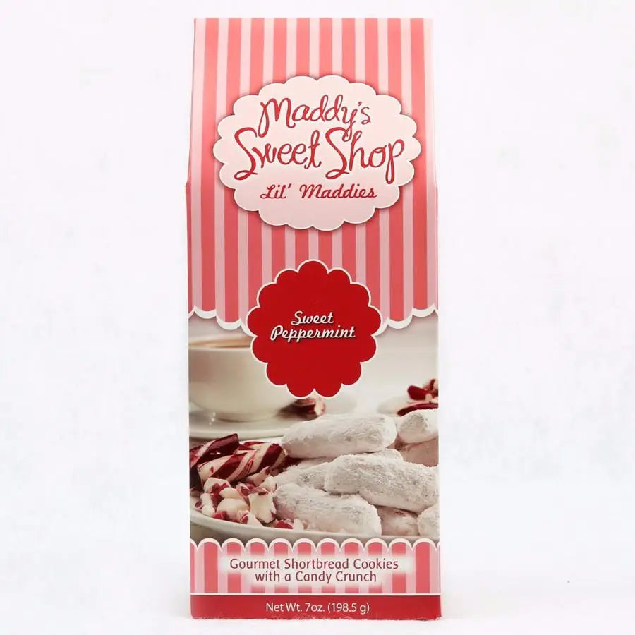 Peppermint Shortbread Snaps