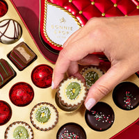 Christmas Chocolate Bon Bons Stocking Tin – Gourmet Holiday Gift