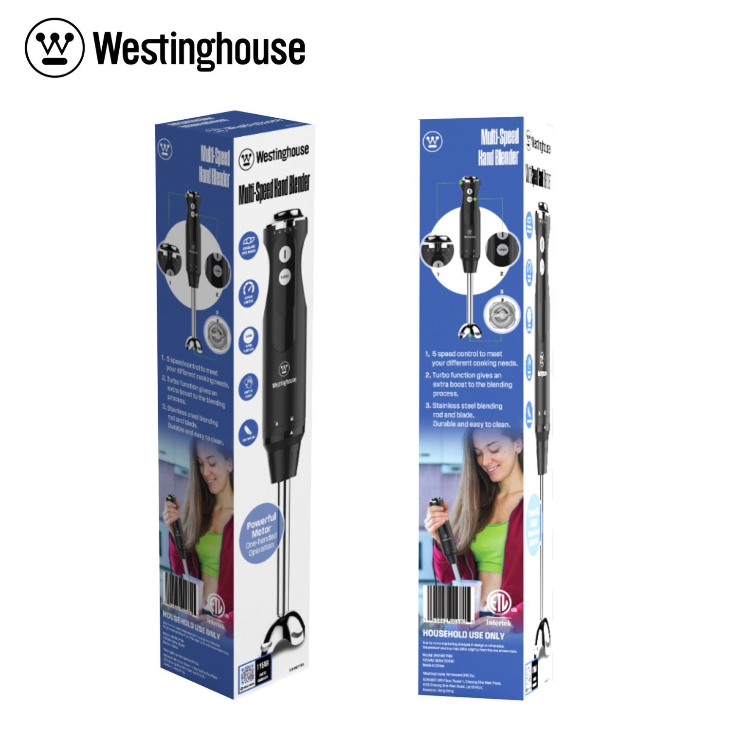Westinghouse Multi-Speed Hand Blender - Everyday Series - White