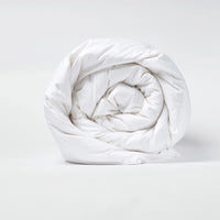 300 thread count cotton sateen comforter with premium down alternative polyester fill, breathable and durable for year-round use. Luxurious, soft, and hypoallergenic for a restful night's sleep.