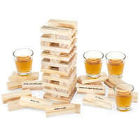 Jenga Drinking Game With Shot Glasses