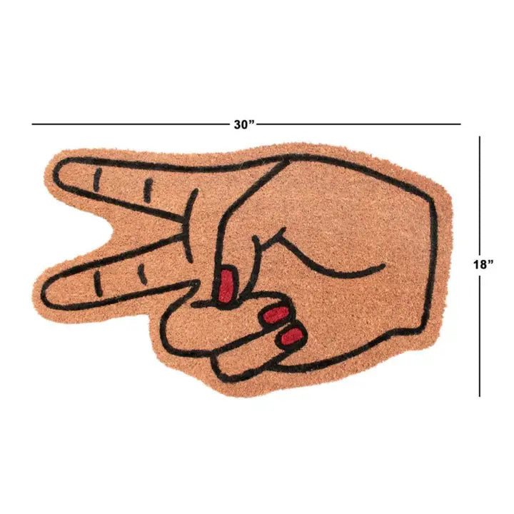 Peace Sign Doormat