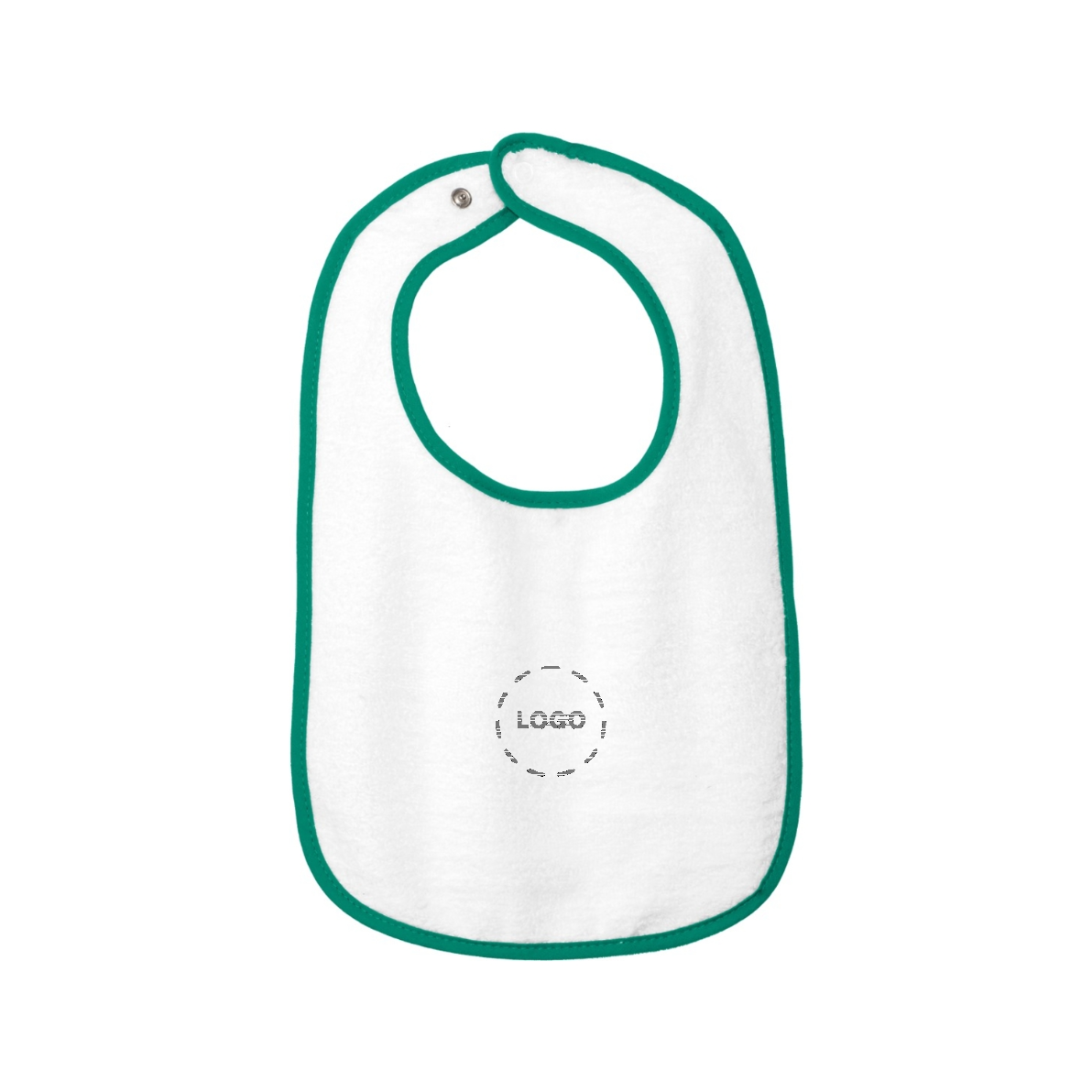 Rabbit Skins Infant Contrast Trim Terry Bib