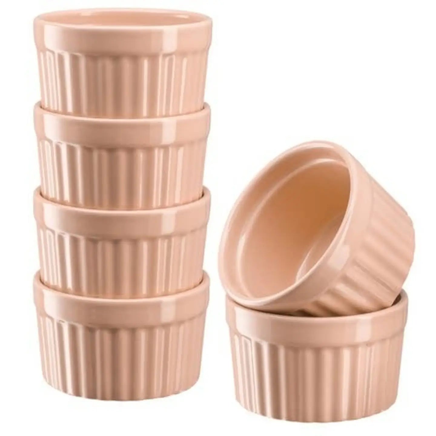 Set of 6 Porcelain Ramekins