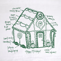 Gingerbread House Tea Towel