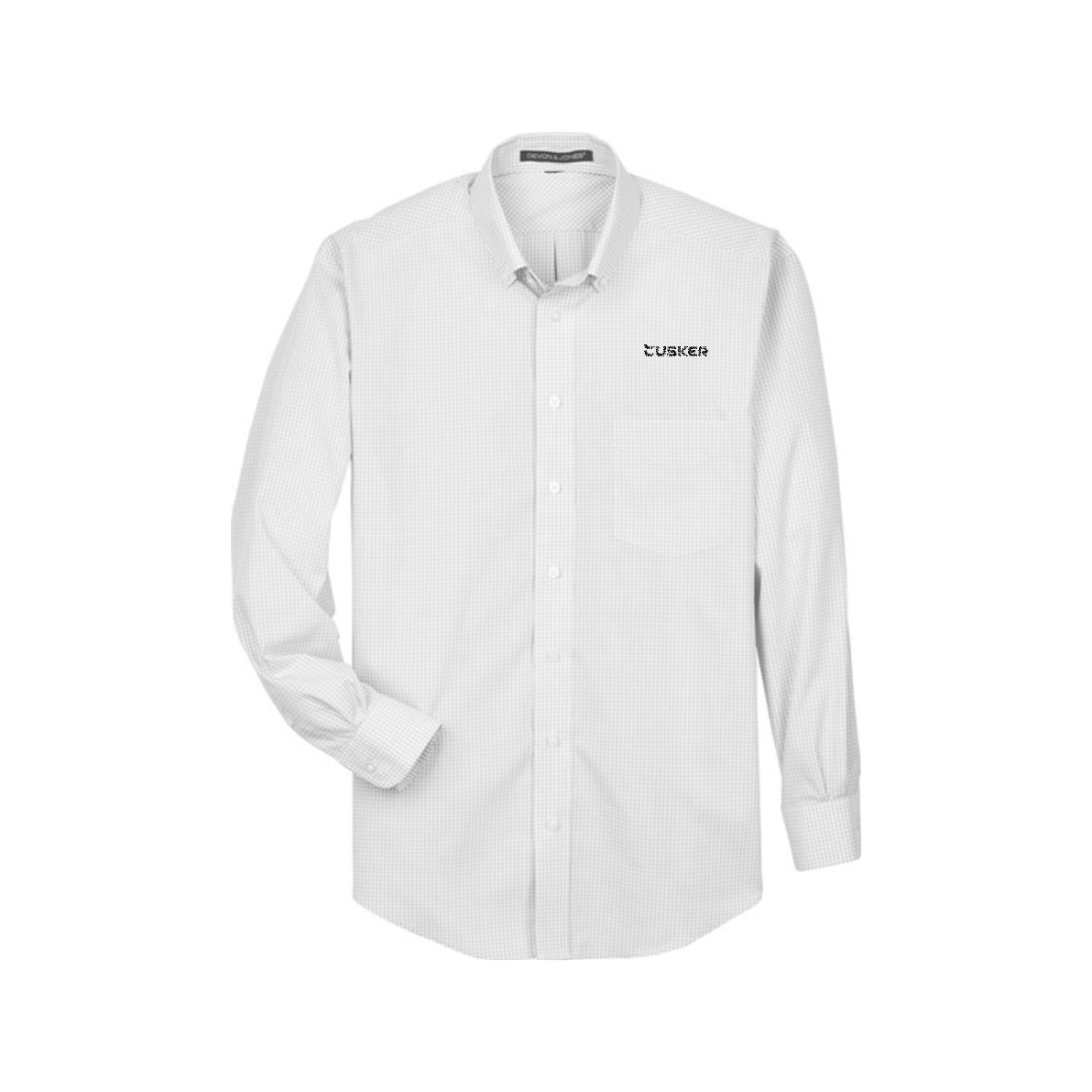Devon & Jones Men's Crown Collection Gingham Check Woven Shirt