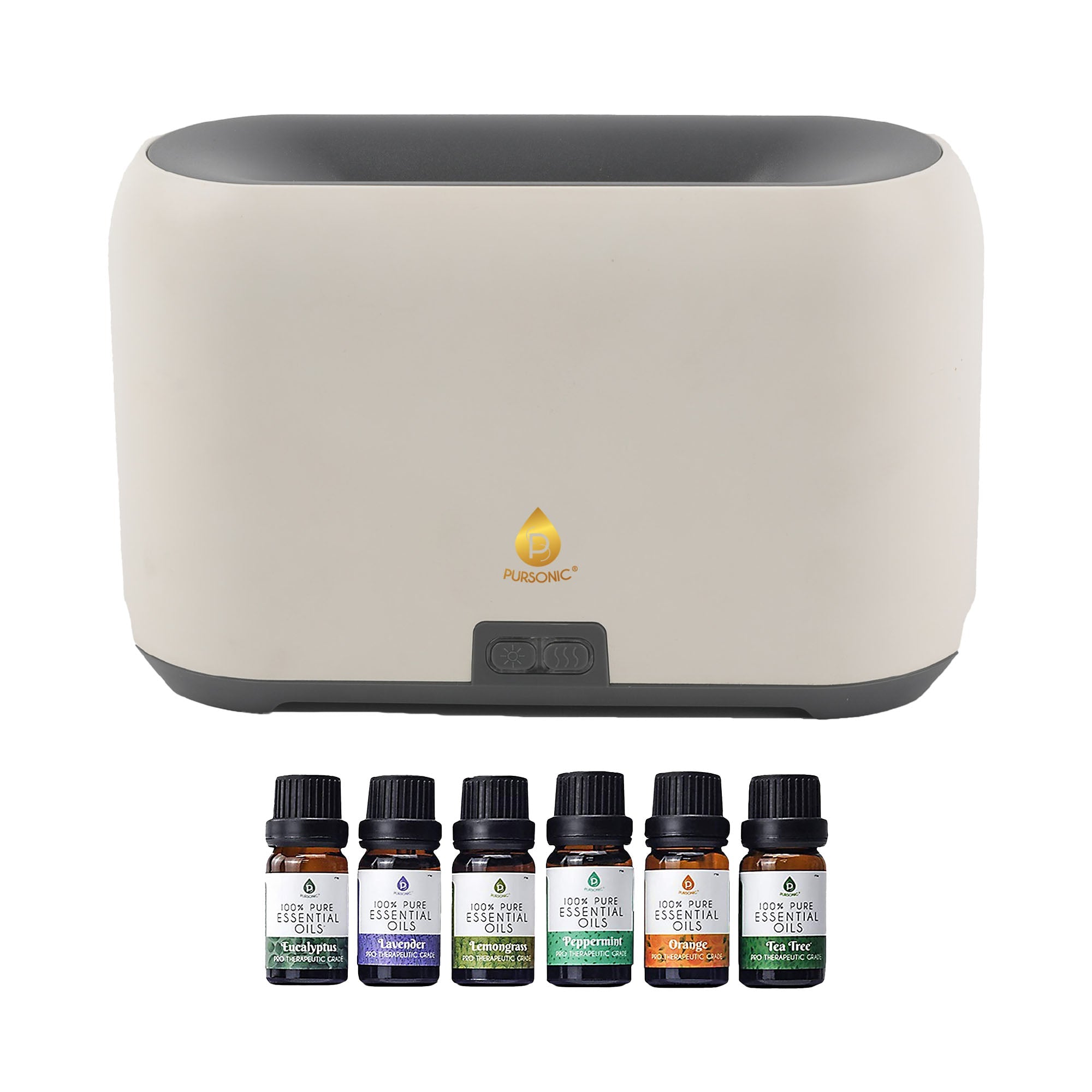 FlameGlow Aromatherapy Diffuser & 6-Pack Essential Oils Wellness Bundle – Pure Relaxation with Light, Scent & Serenity