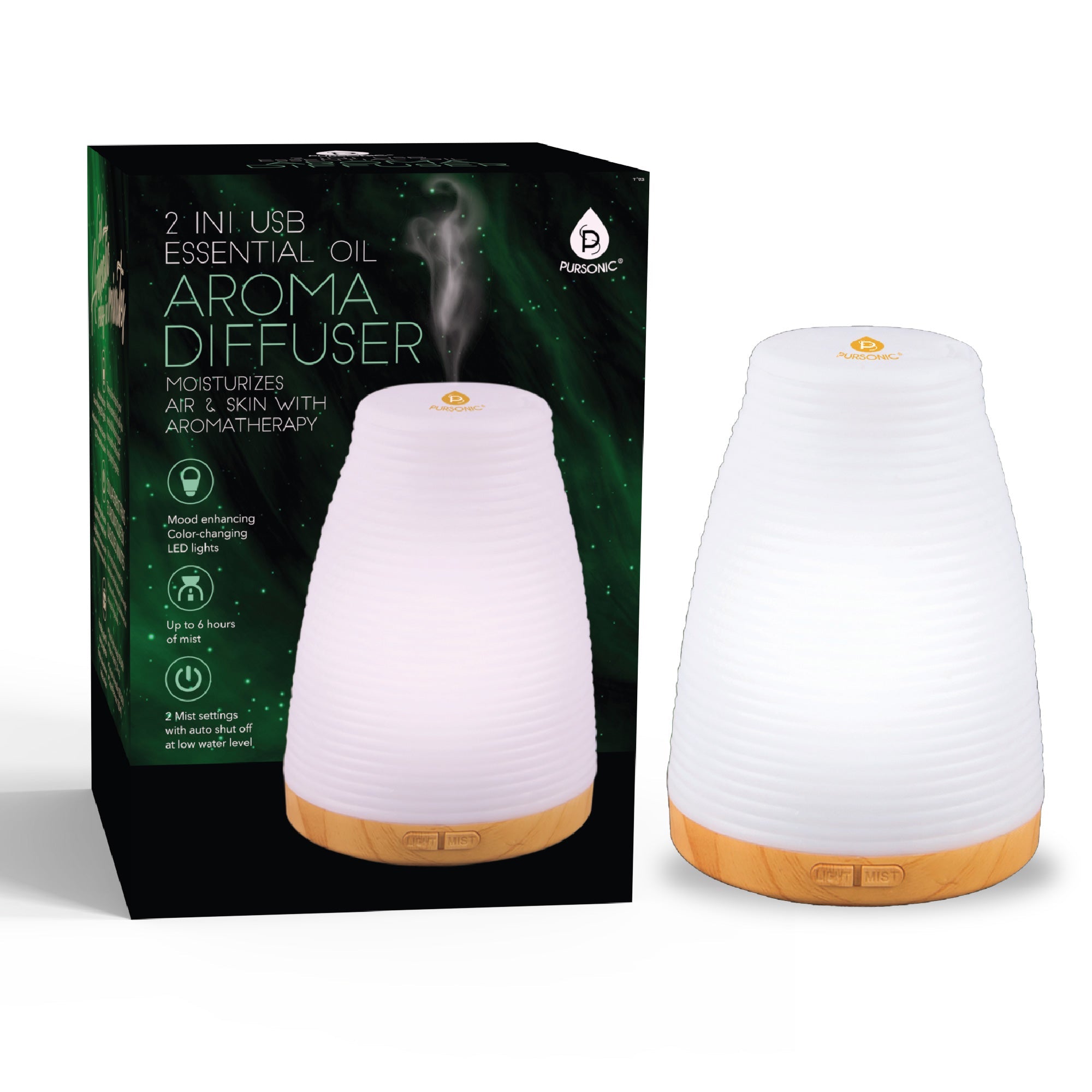 2-in-1 USB Essential oil Aroma Diffuser