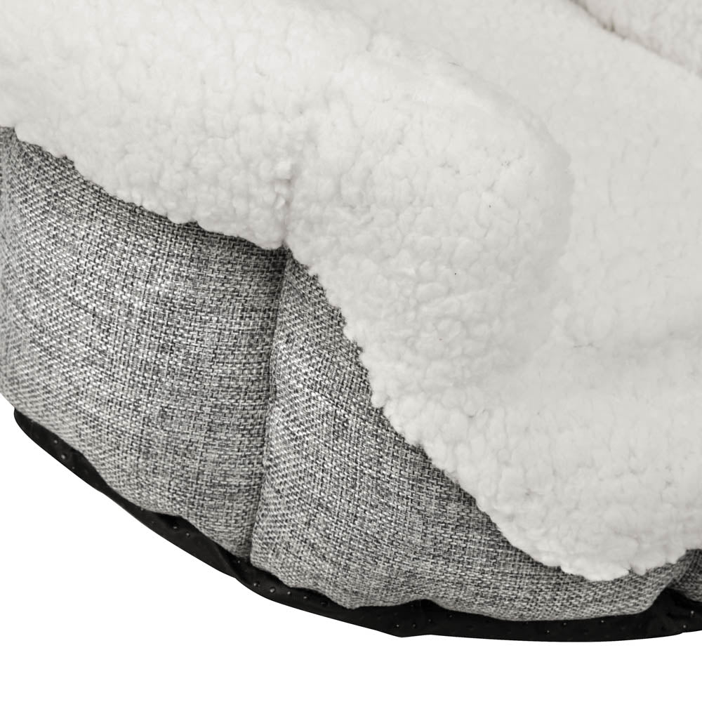 Archstone Pets Glove Bed - Gray, Sherpa Lining, S M L Sizes - Medium