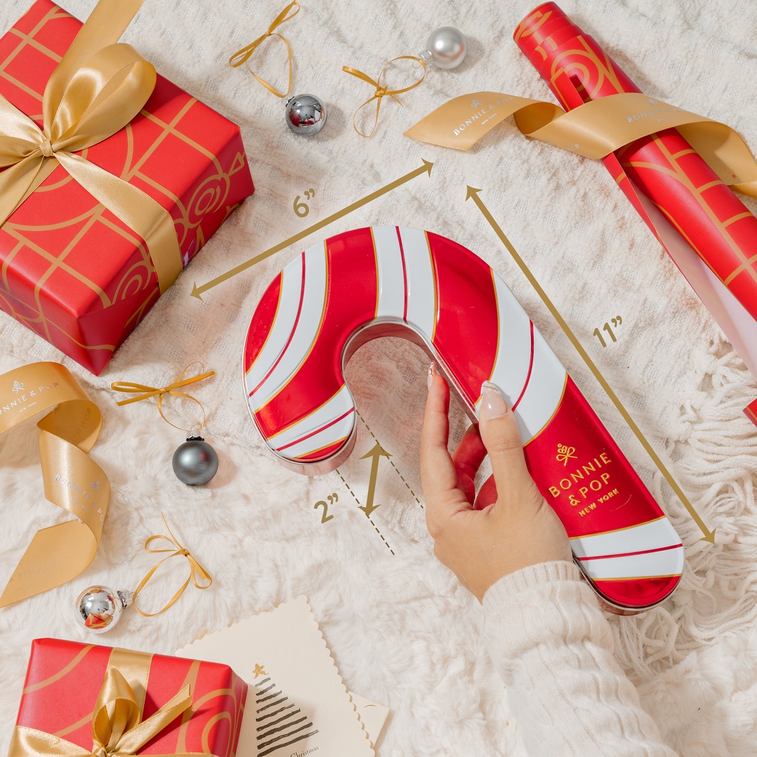 Candy Cane Gift Tin