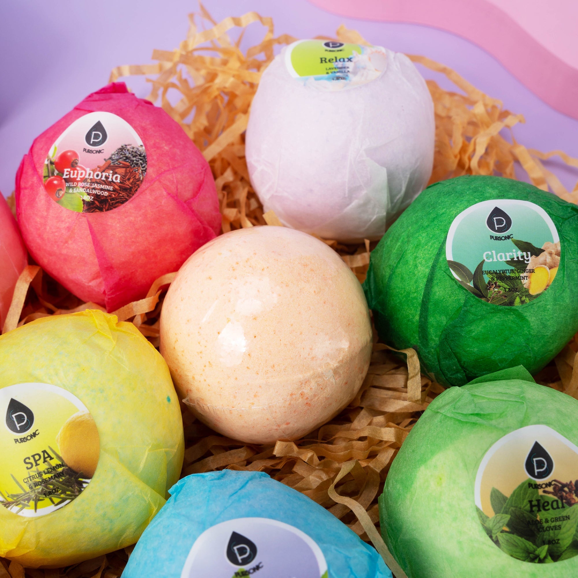 10 Pcs of Handmade, Organic Bath Bombs