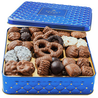Holiday Gift Tin- Chocolate Assortment- Blue