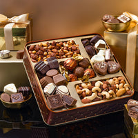 Gourmet Gift Basket with Assorted Truffles & Nuts
