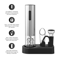 5-Piece Electric Wine Opener Set