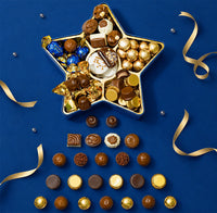 Christmas Chocolate Bon Bons Star Tin – Gourmet Holiday Gift