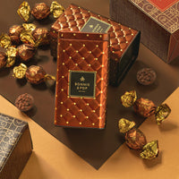 Luxury Chocolate Tins– Gourmet Chocolate Assortment, Premium Milk & Dark Chocolate Bonbons in Elegant Keepsake Tins
