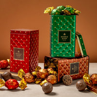Luxury Chocolate Tins– Gourmet Chocolate Assortment, Premium Milk & Dark Chocolate Bonbons in Elegant Keepsake Tins