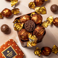 Luxury Chocolate Tins– Gourmet Chocolate Assortment, Premium Milk & Dark Chocolate Bonbons in Elegant Keepsake Tins