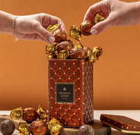 Luxury Chocolate Tins– Gourmet Chocolate Assortment, Premium Milk & Dark Chocolate Bonbons in Elegant Keepsake Tins